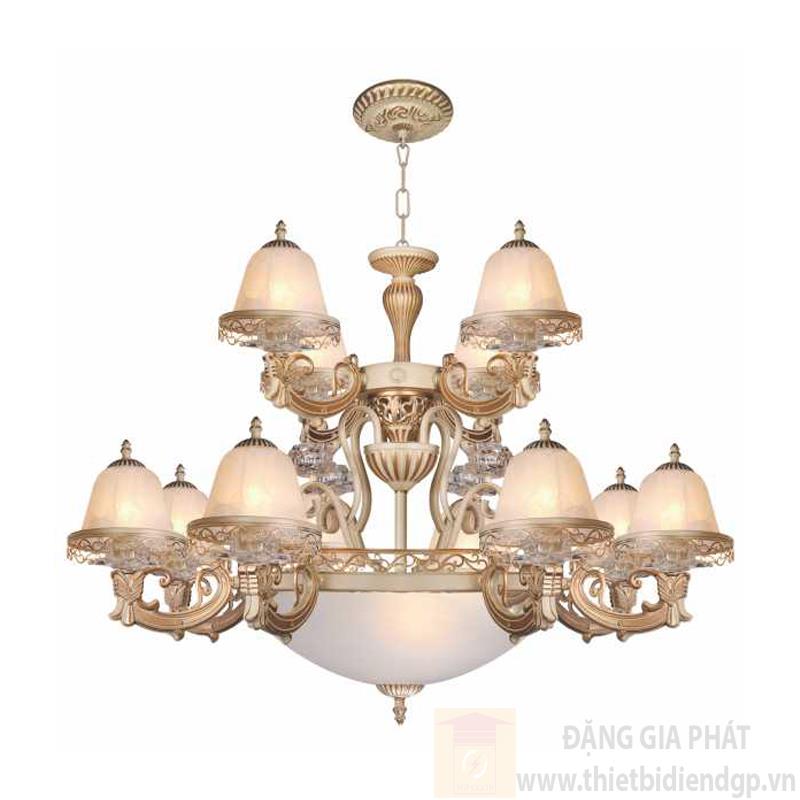 Đèn chùm cổ điển Ø1000*H750+450, E27*15 lamp